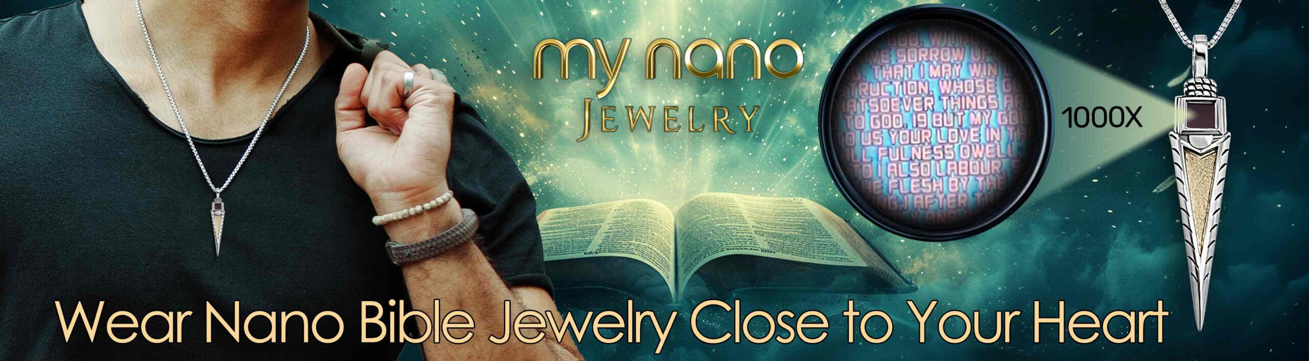Biblical Gifts for Men Gold Tree of Life Pendant With Bible Inside My Nano Jewelry